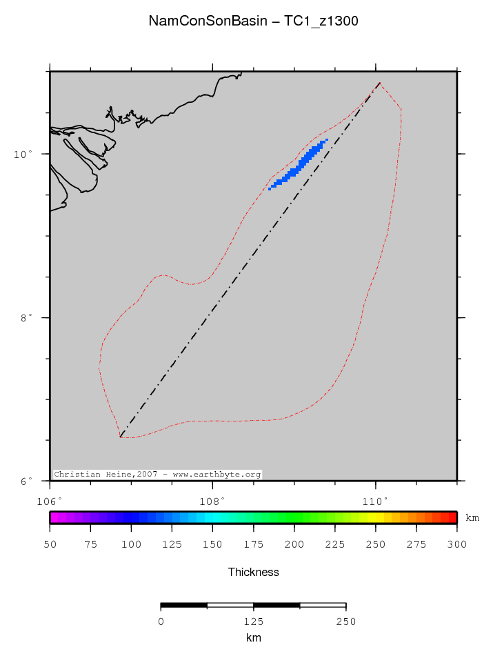 Nam Con Son Basin location map