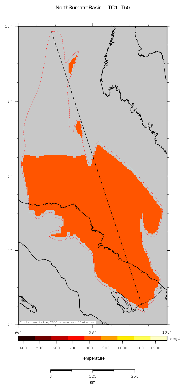 North Sumatra Basin location map