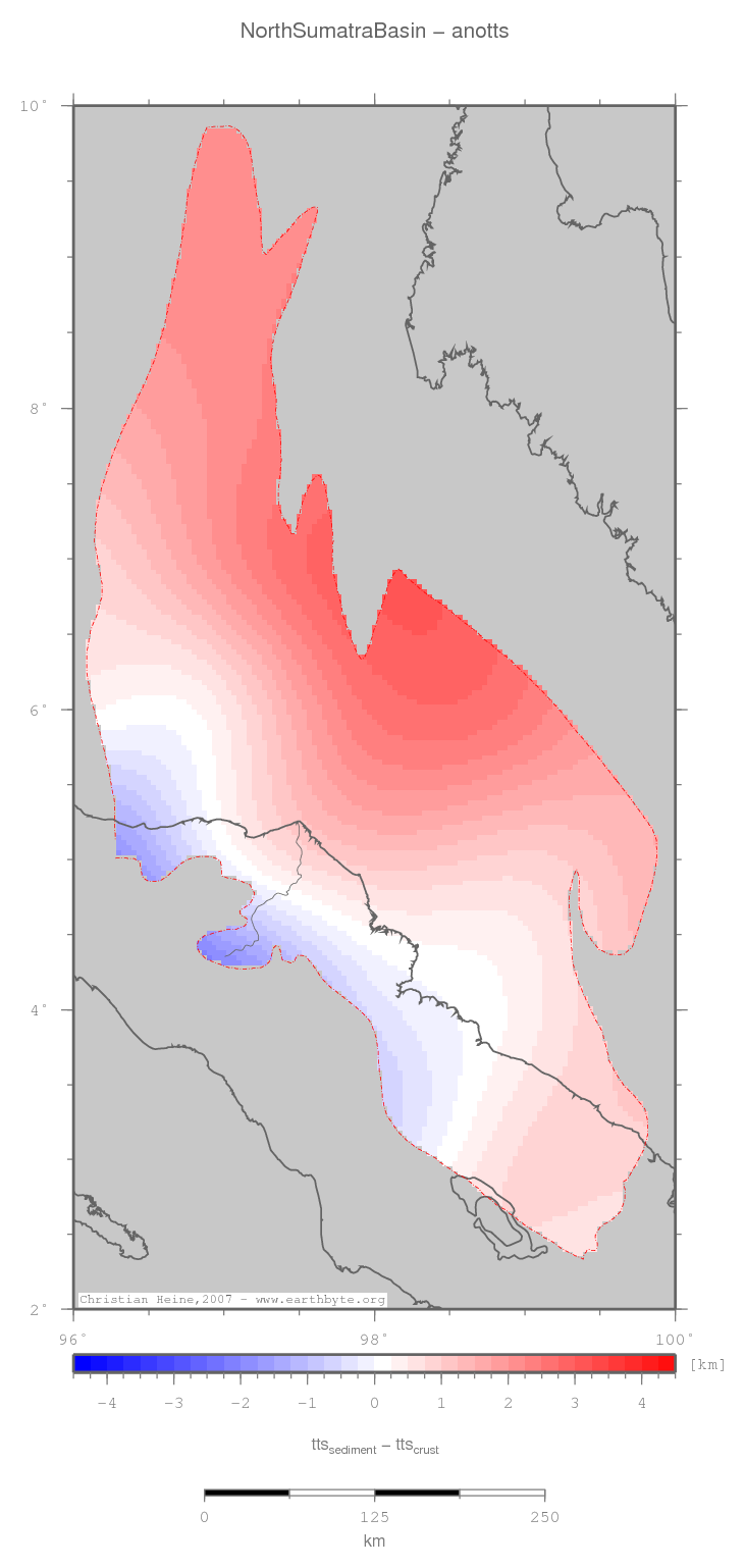 North Sumatra Basin location map