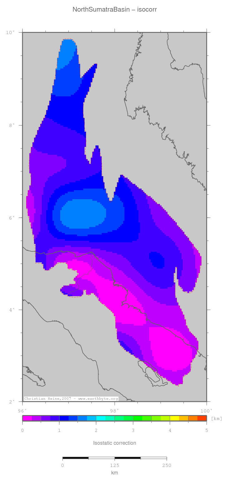 North Sumatra Basin location map