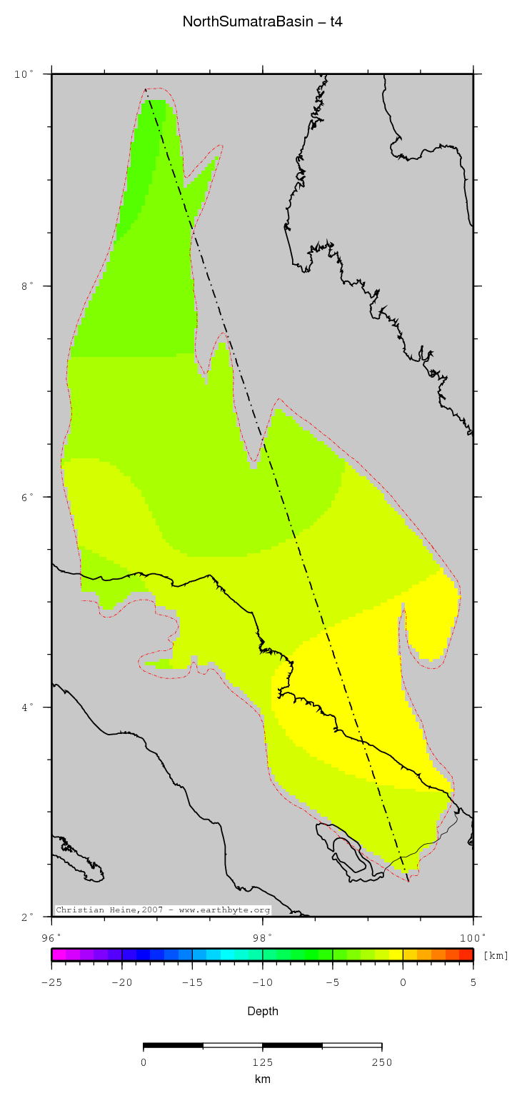 North Sumatra Basin location map