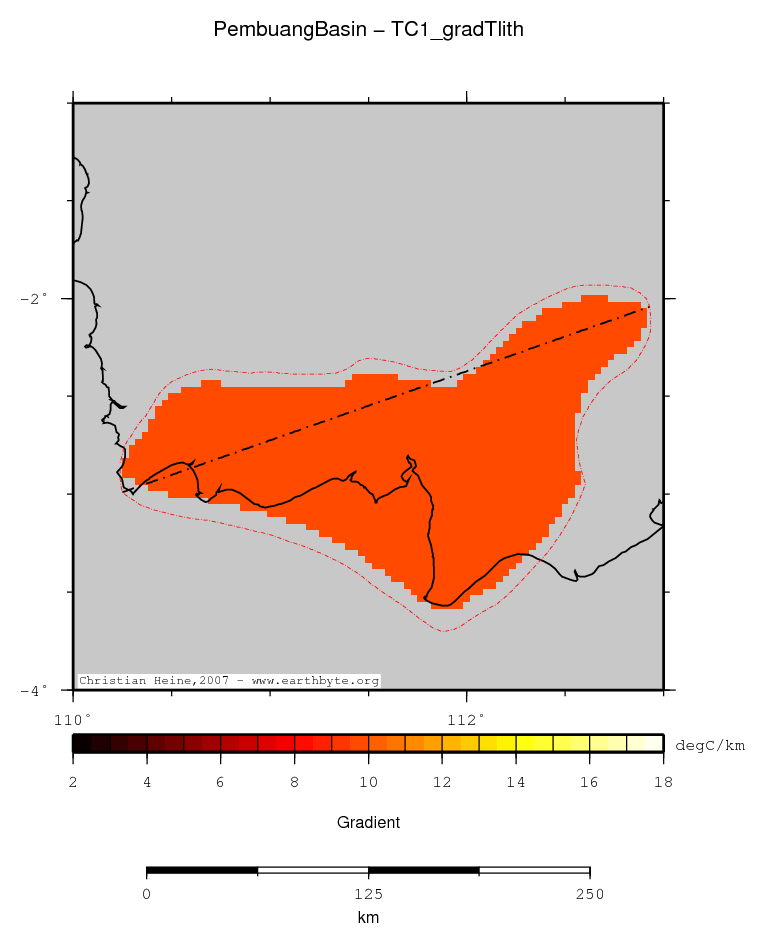 Pembuang Basin location map