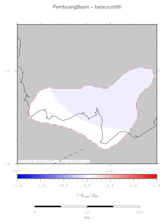 Pembuang Basin location map