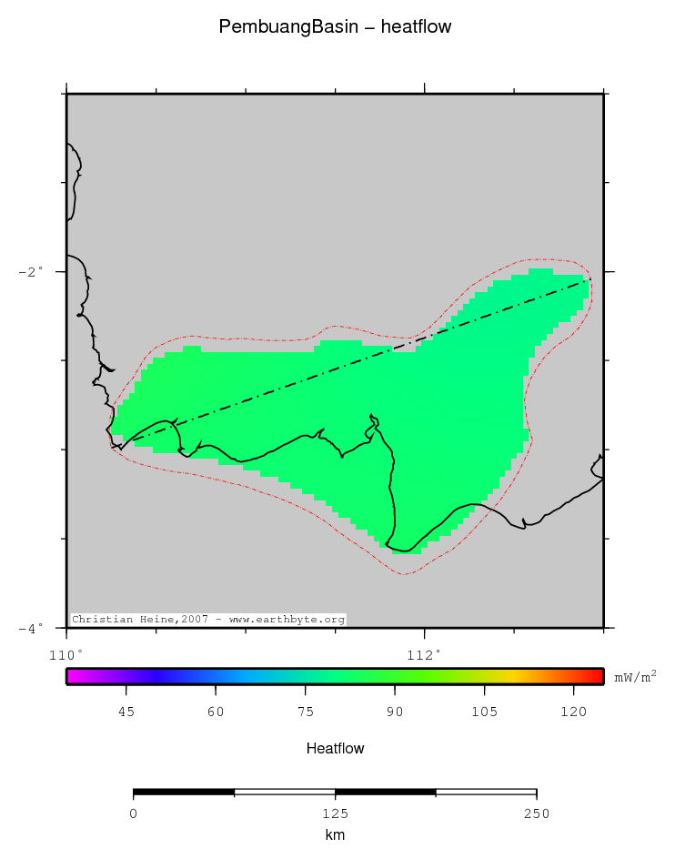 Pembuang Basin location map