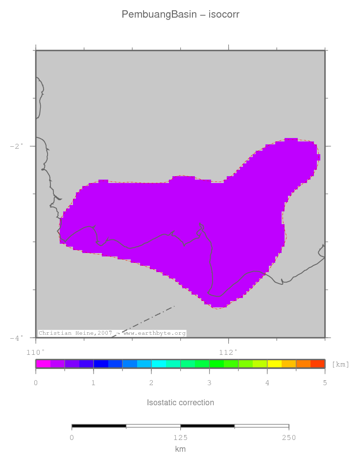 Pembuang Basin location map