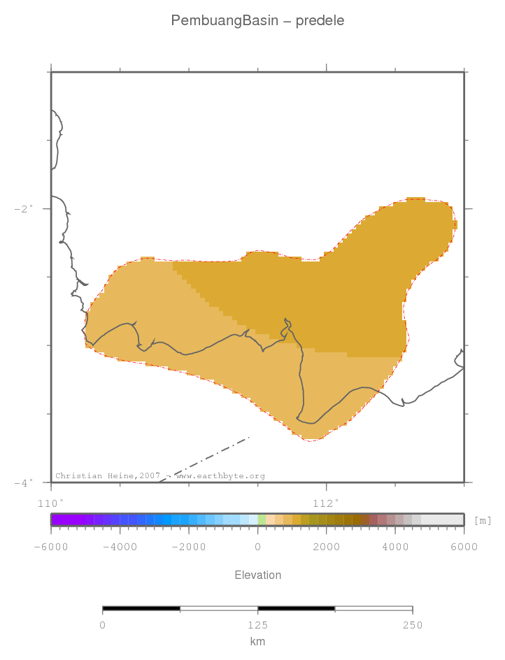 Pembuang Basin location map