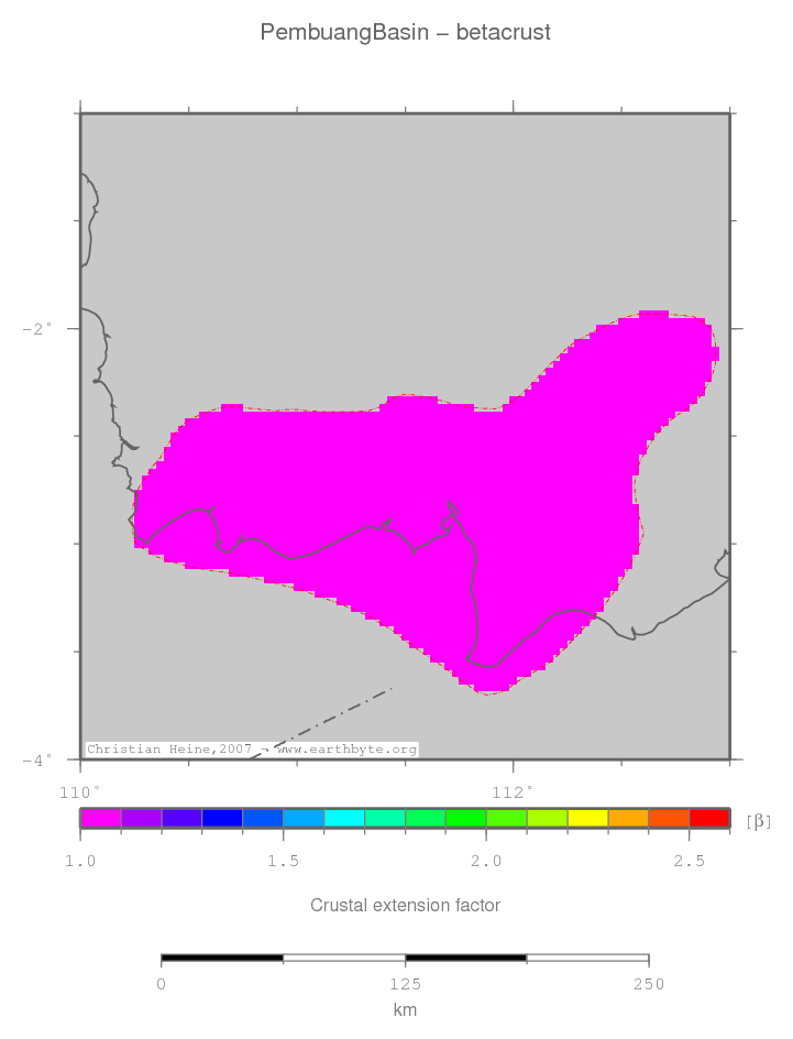 Pembuang Basin location map