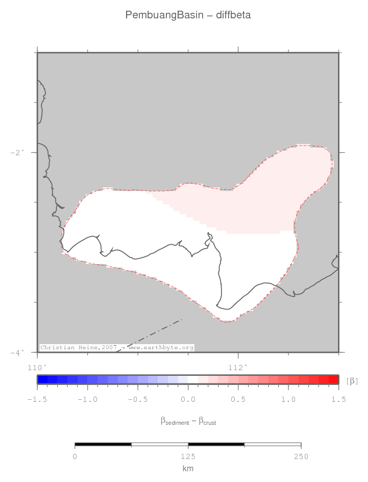 Pembuang Basin location map