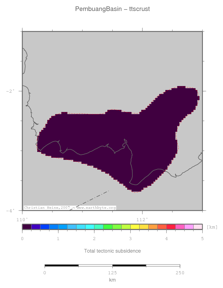 Pembuang Basin location map