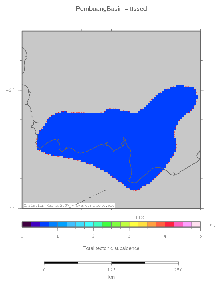 Pembuang Basin location map