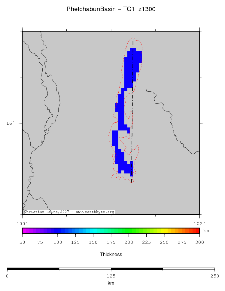 Phetchabun Basin location map