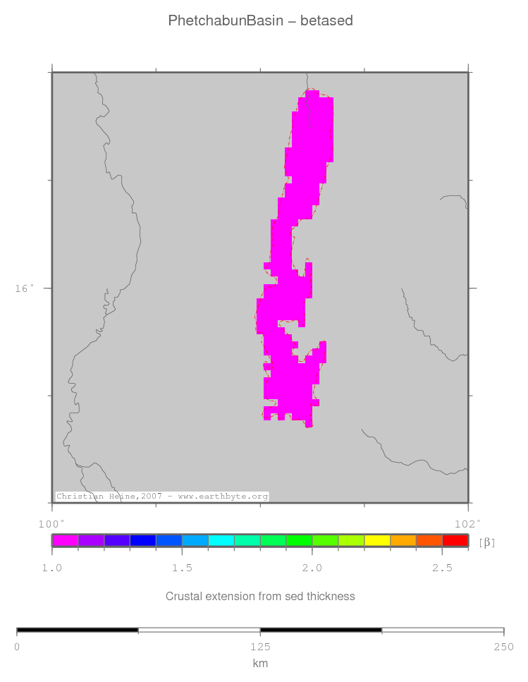 Phetchabun Basin location map