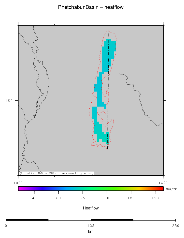 Phetchabun Basin location map