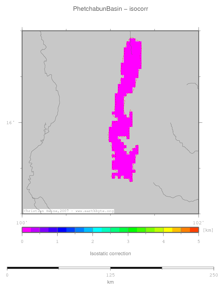 Phetchabun Basin location map