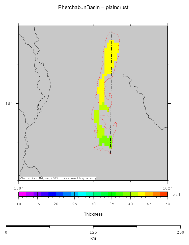 Phetchabun Basin location map