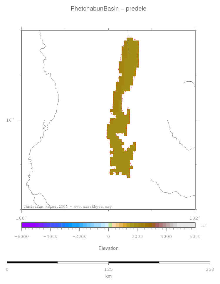 Phetchabun Basin location map