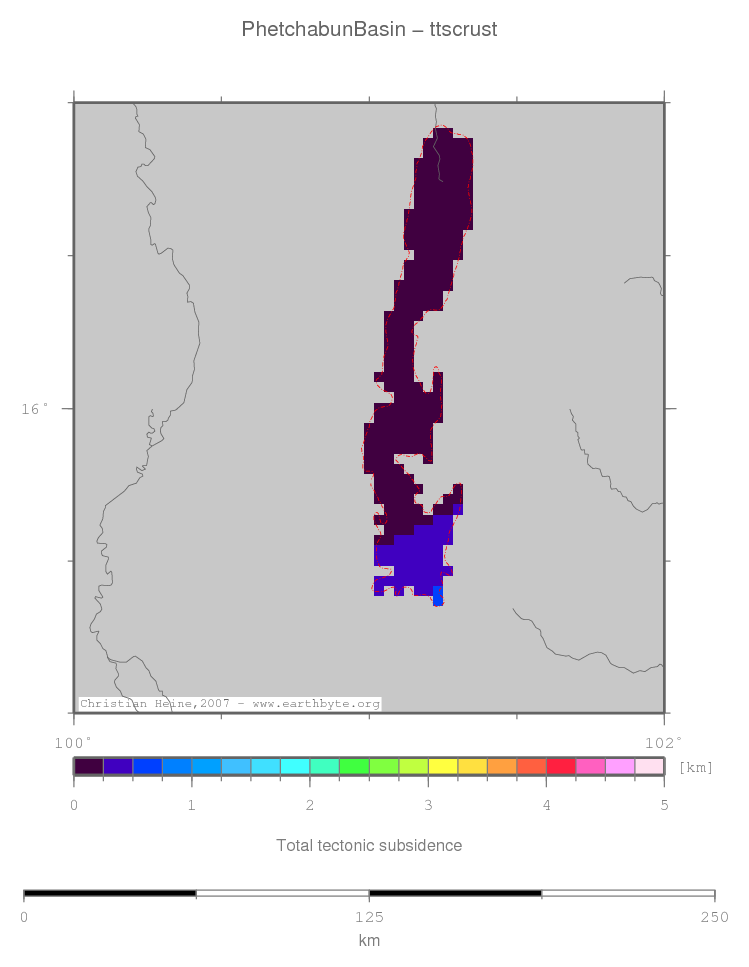 Phetchabun Basin location map