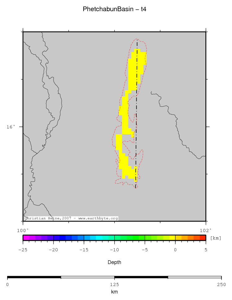 Phetchabun Basin location map