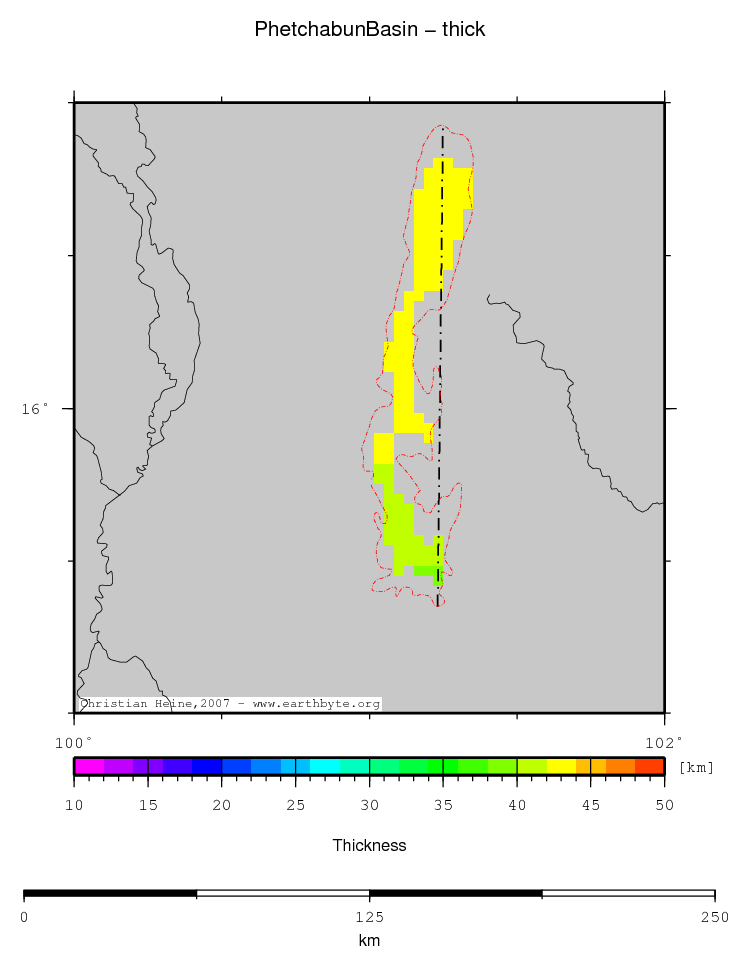 Phetchabun Basin location map