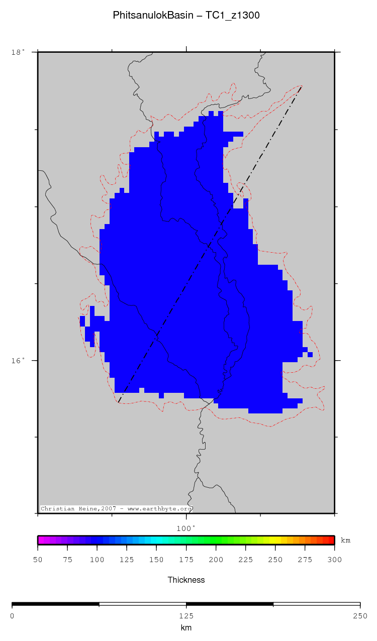 Phitsanulok Basin location map