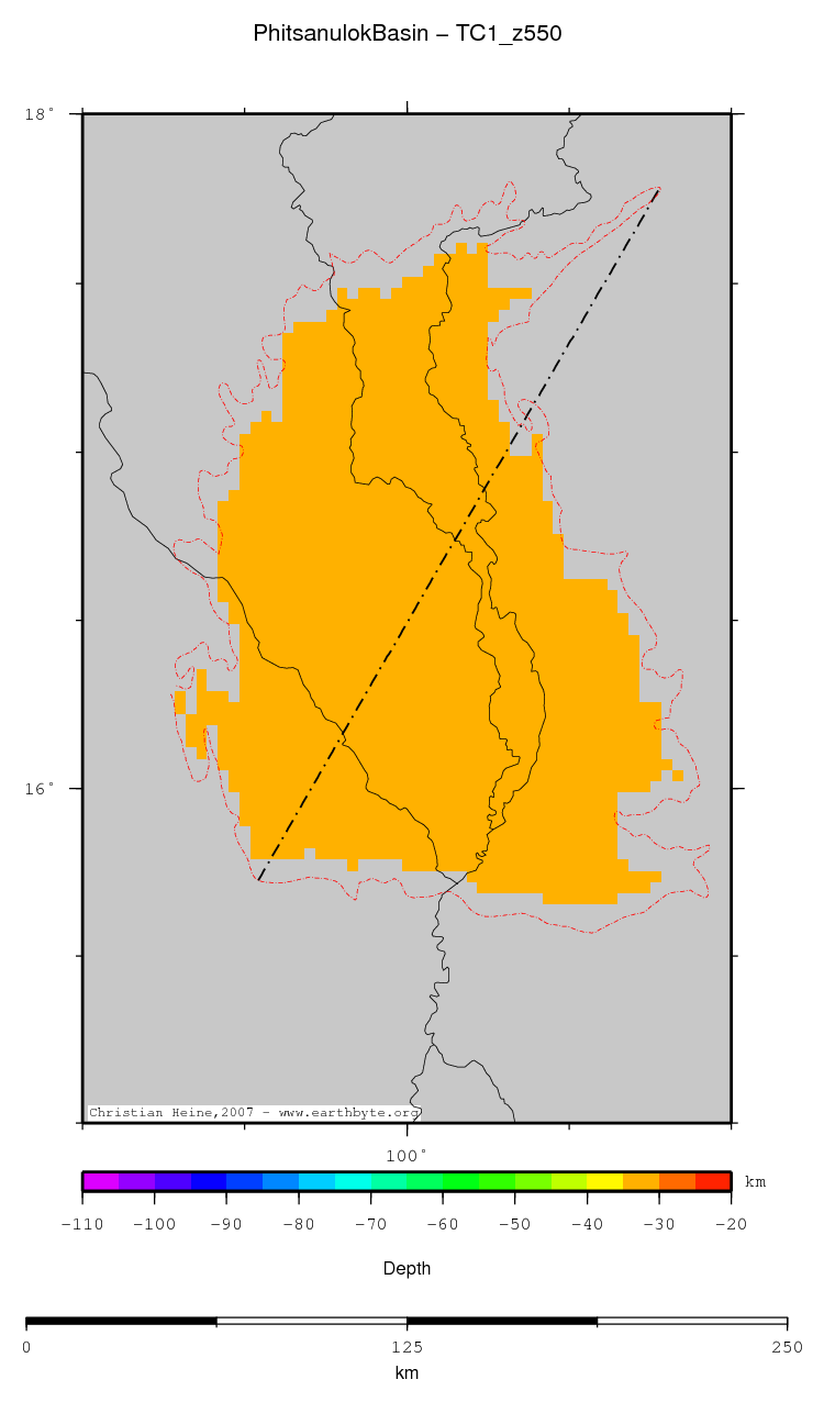 Phitsanulok Basin location map