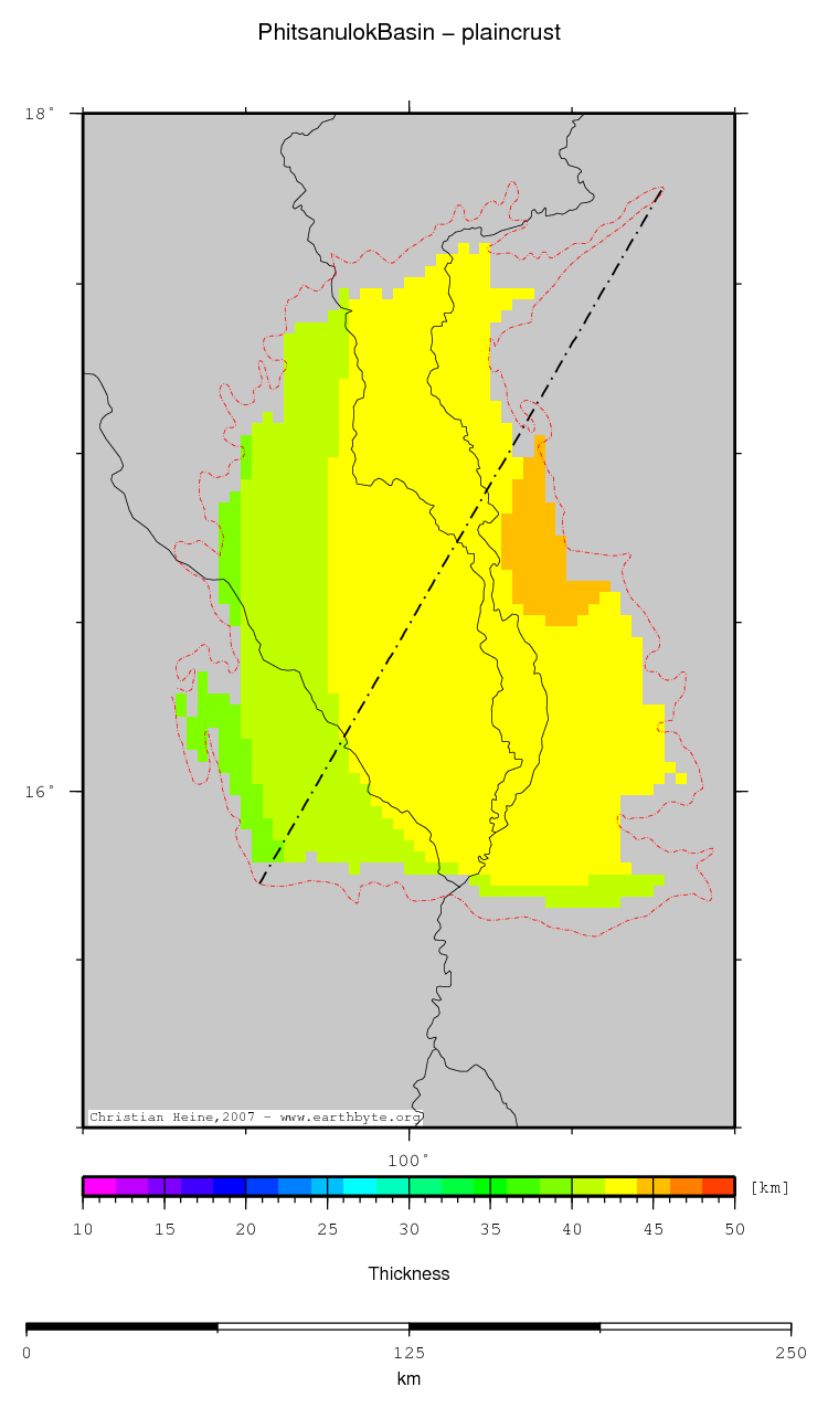 Phitsanulok Basin location map