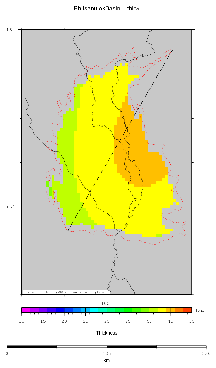Phitsanulok Basin location map