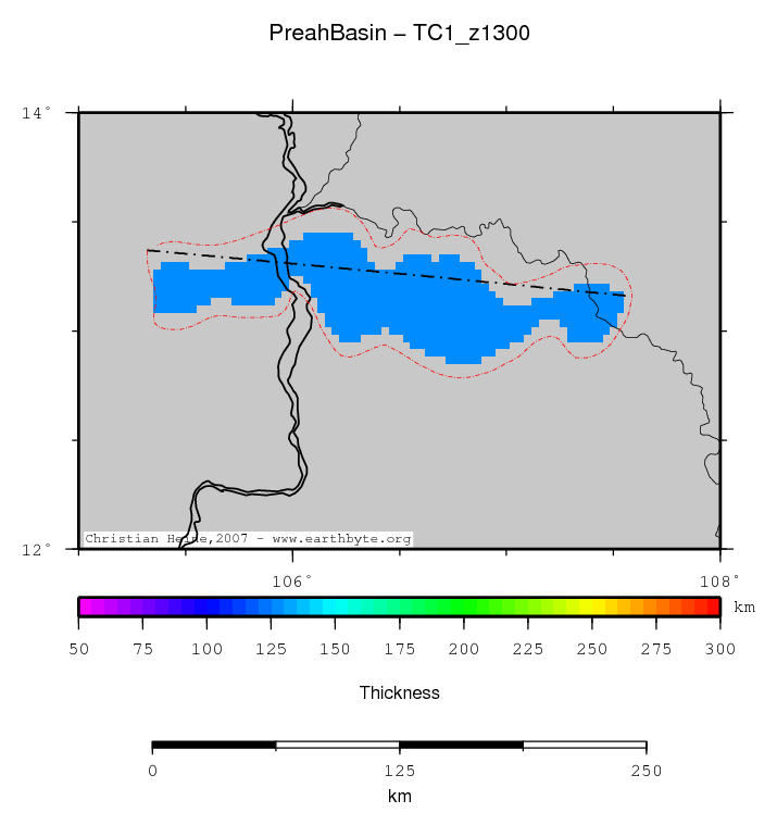 Preah Basin location map