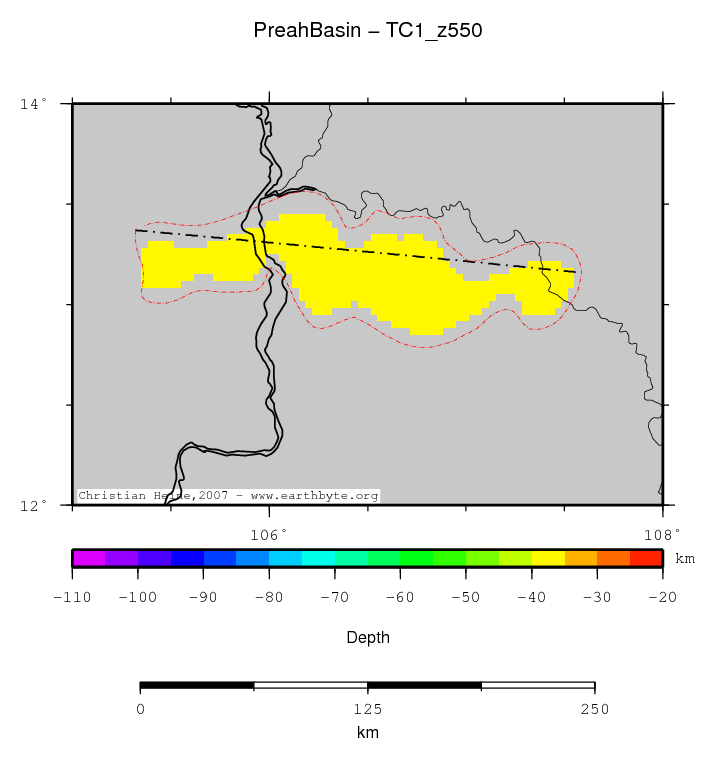 Preah Basin location map