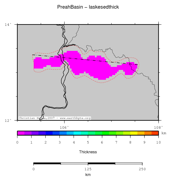 Preah Basin location map