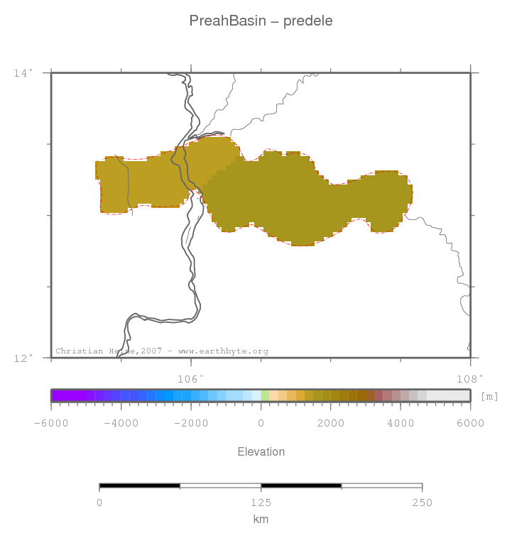 Preah Basin location map