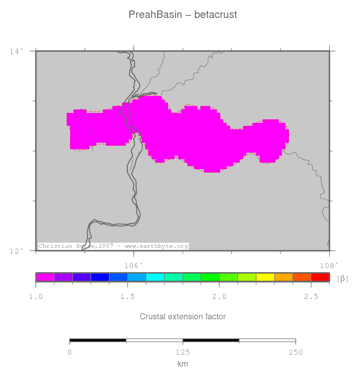 Preah Basin location map