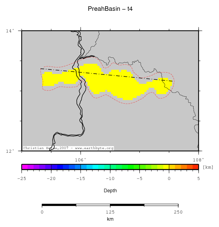 Preah Basin location map