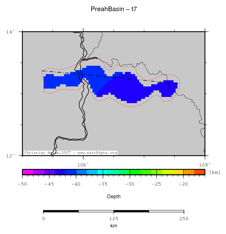 Preah Basin location map