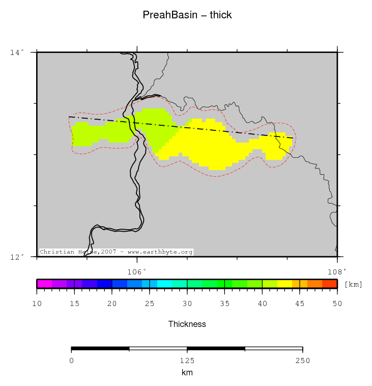 Preah Basin location map