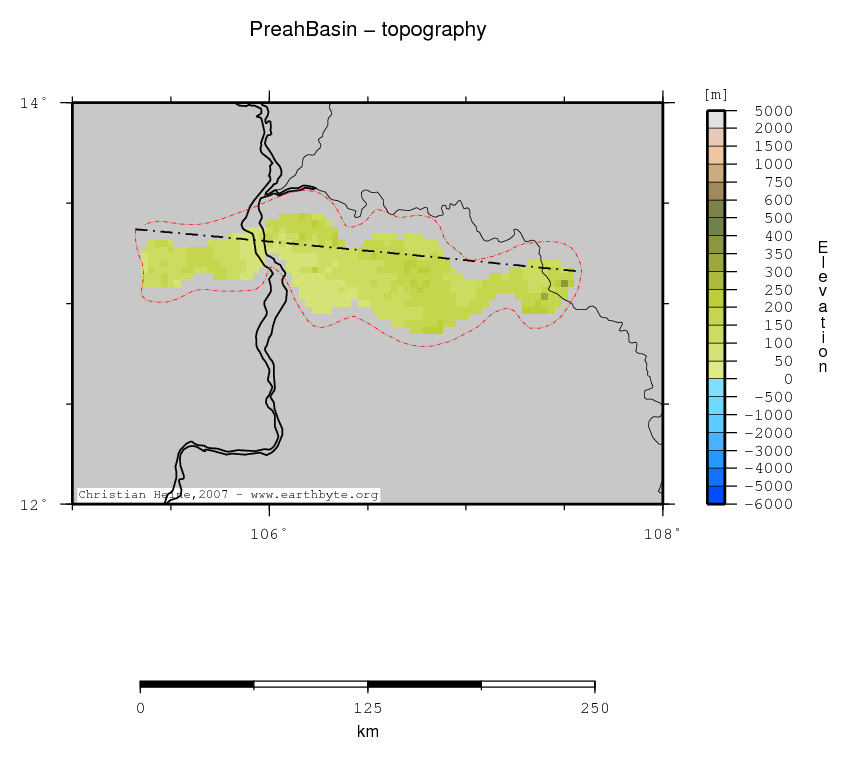 Preah Basin location map