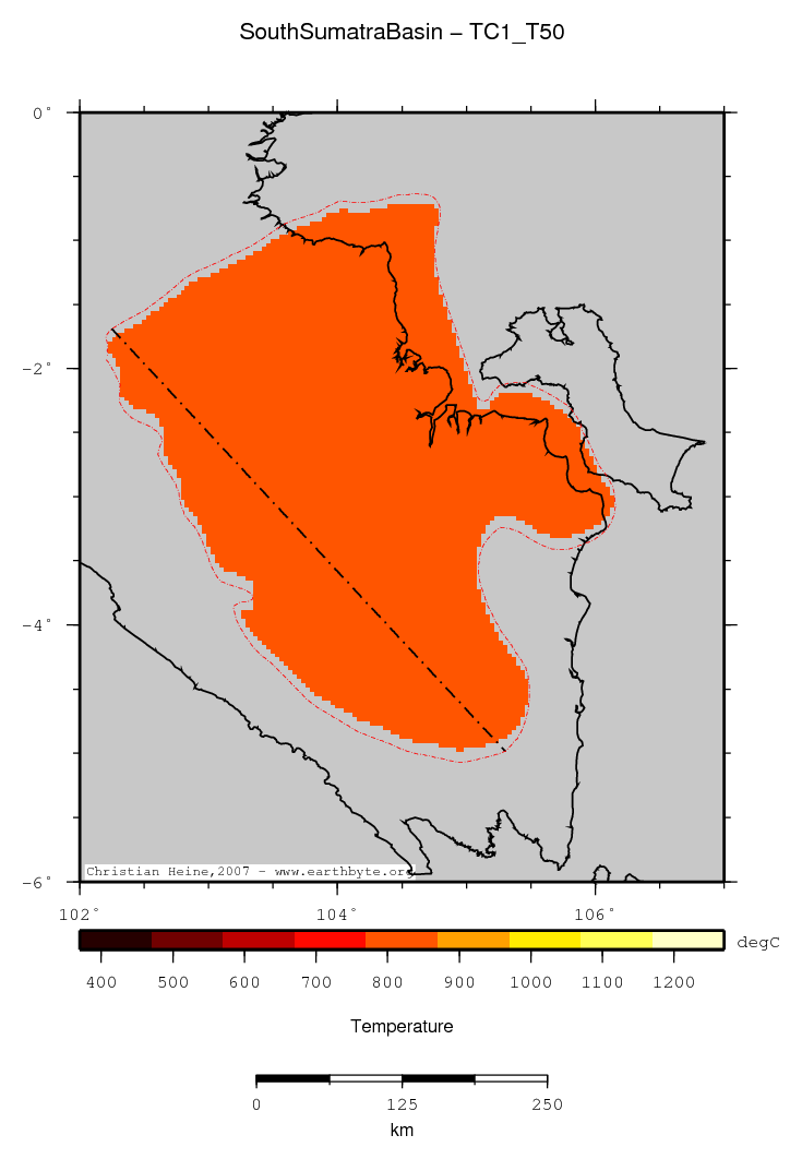 South Sumatra Basin location map