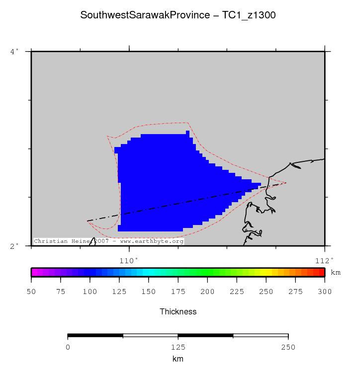 Southwest Sarawak Province location map