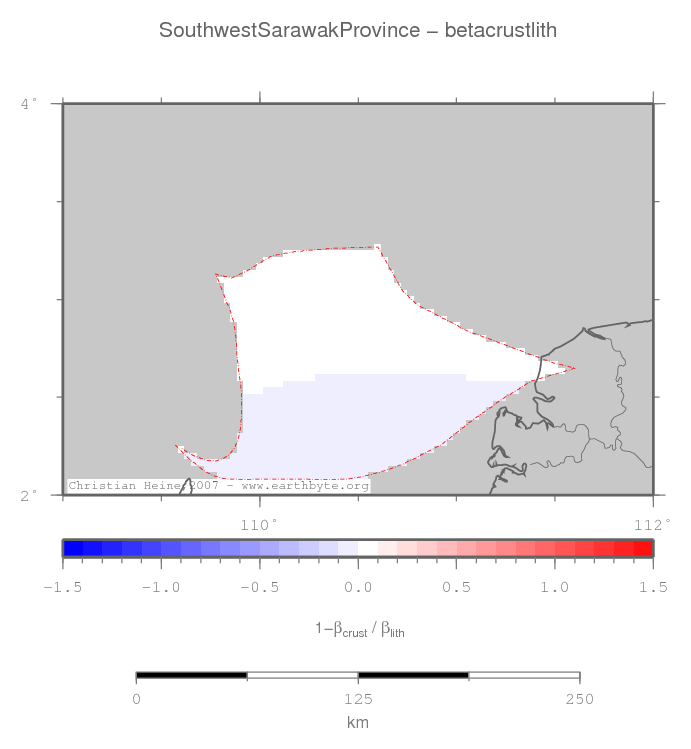 Southwest Sarawak Province location map