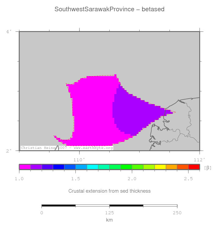 Southwest Sarawak Province location map