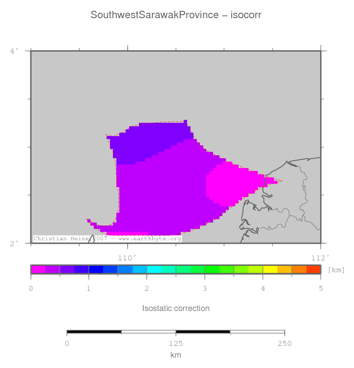 Southwest Sarawak Province location map