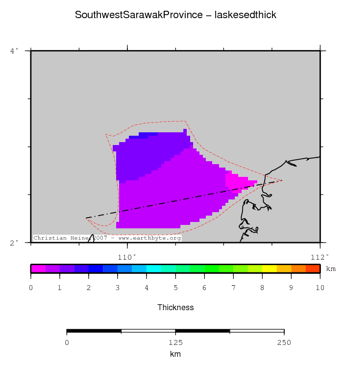 Southwest Sarawak Province location map