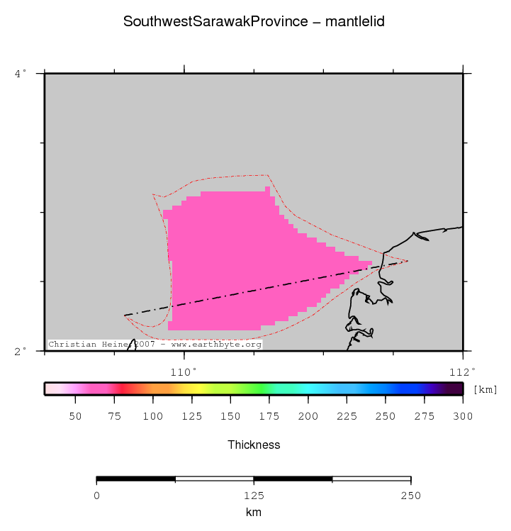 Southwest Sarawak Province location map