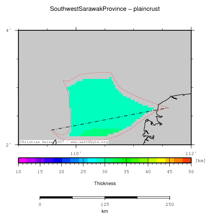 Southwest Sarawak Province location map