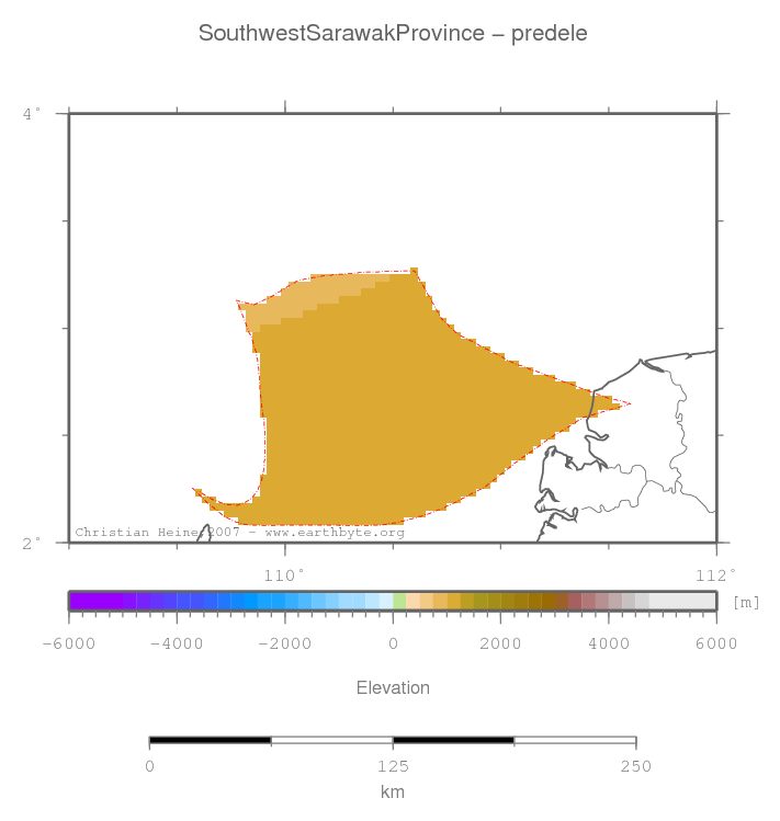 Southwest Sarawak Province location map