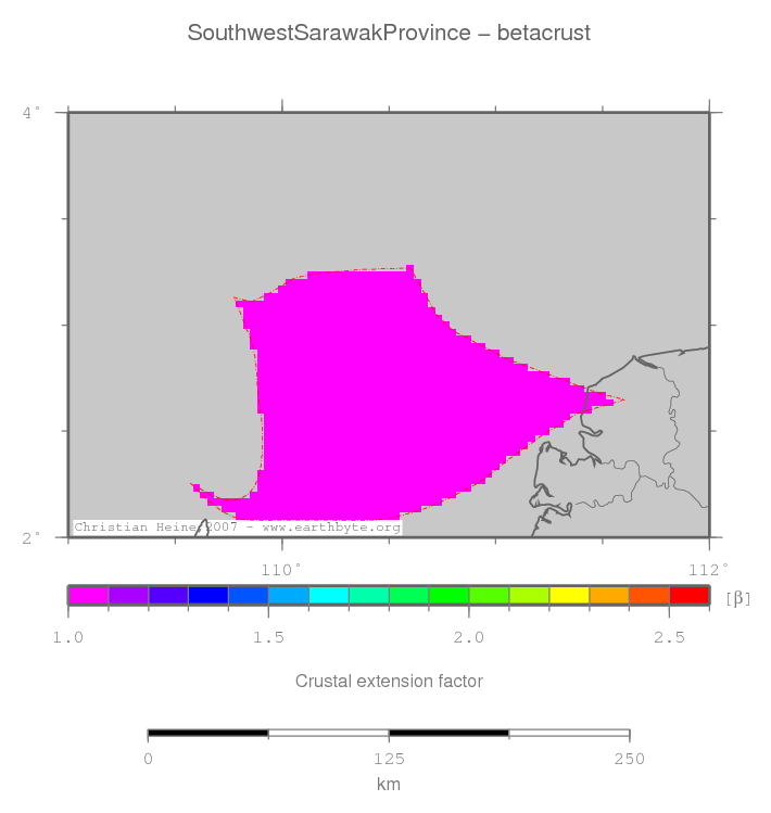 Southwest Sarawak Province location map