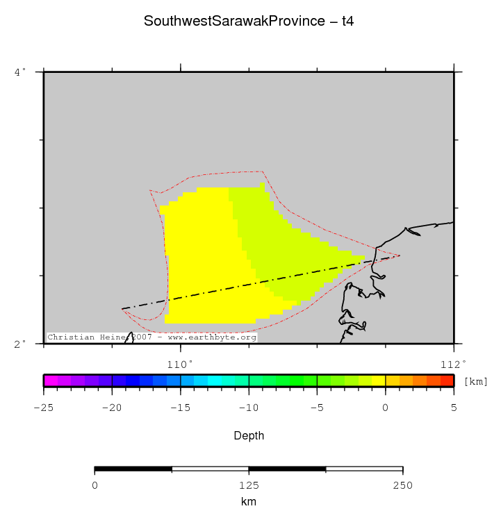 Southwest Sarawak Province location map