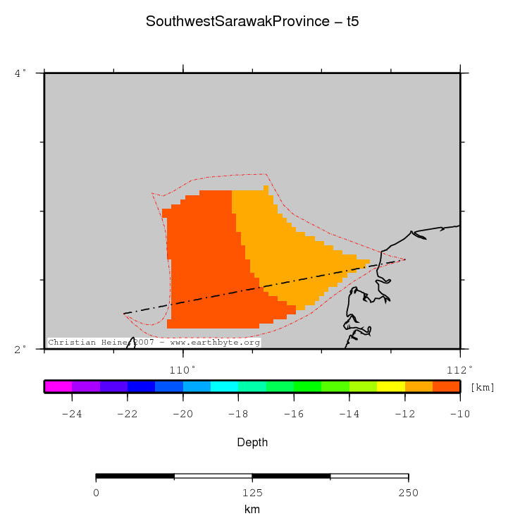 Southwest Sarawak Province location map