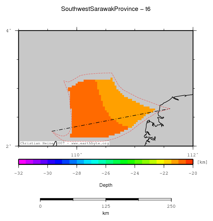 Southwest Sarawak Province location map