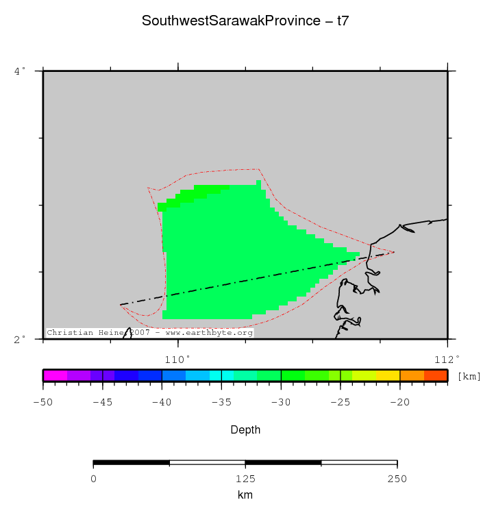 Southwest Sarawak Province location map